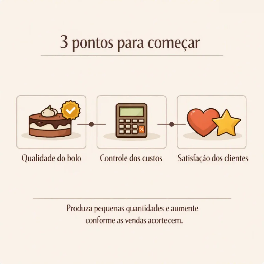 Três pontos importantes para começar a vender bolos caseiros
