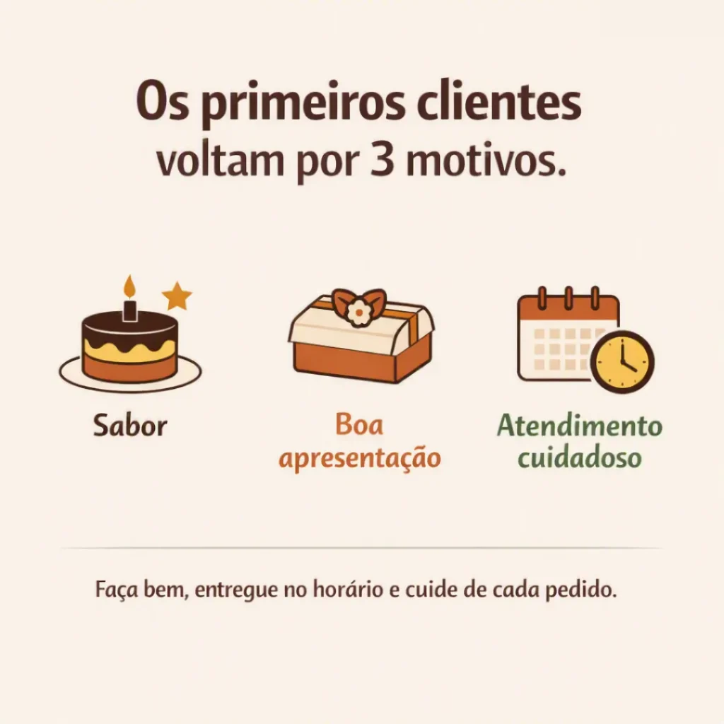 Estratégias para conquistar os primeiros clientes vendendo bolos