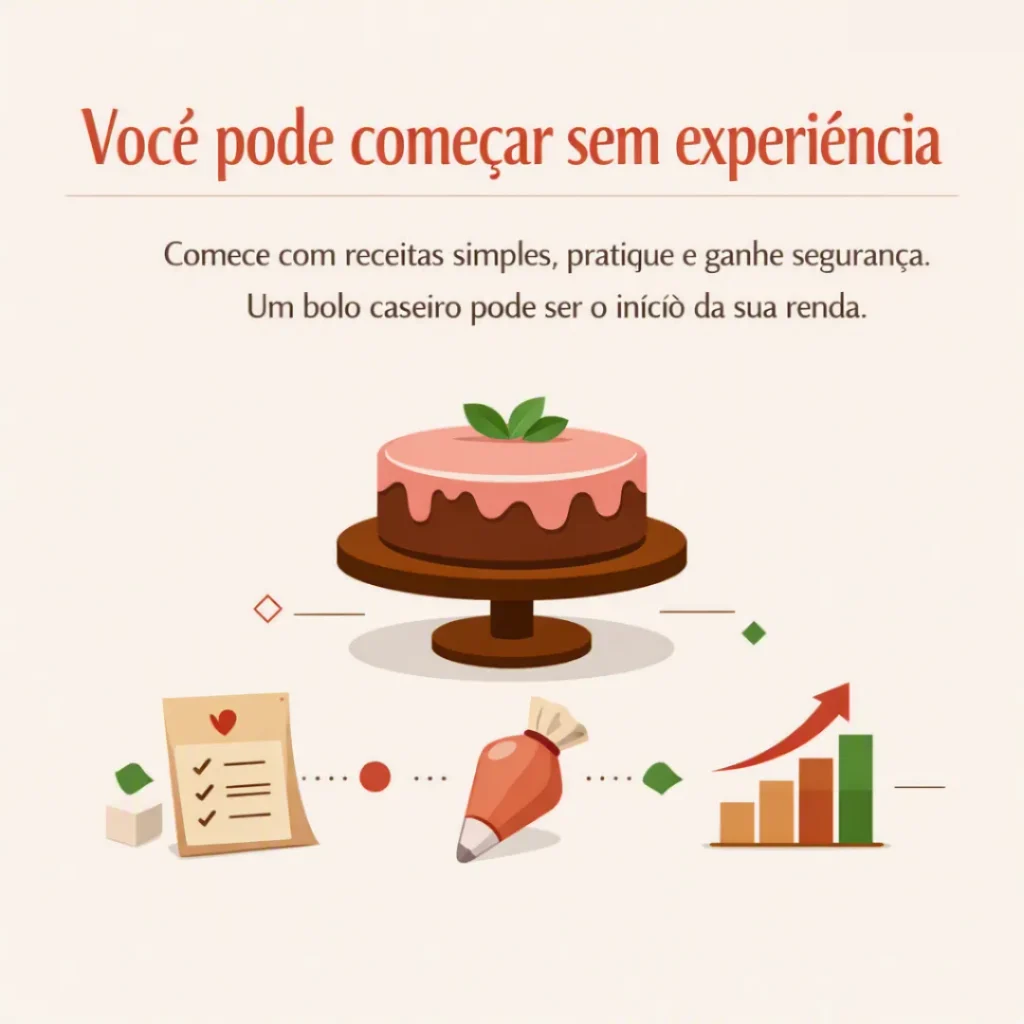 Bolo caseiro como oportunidade para começar a vender mesmo sem experiência